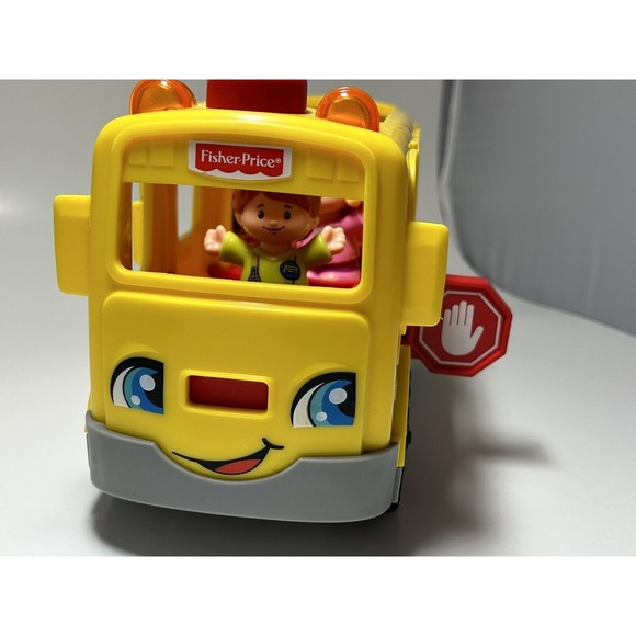 Fisher-Price Little People Sit With Me School Bus Musical Bus Driver Lot Of 4 - Picture 7 of 9